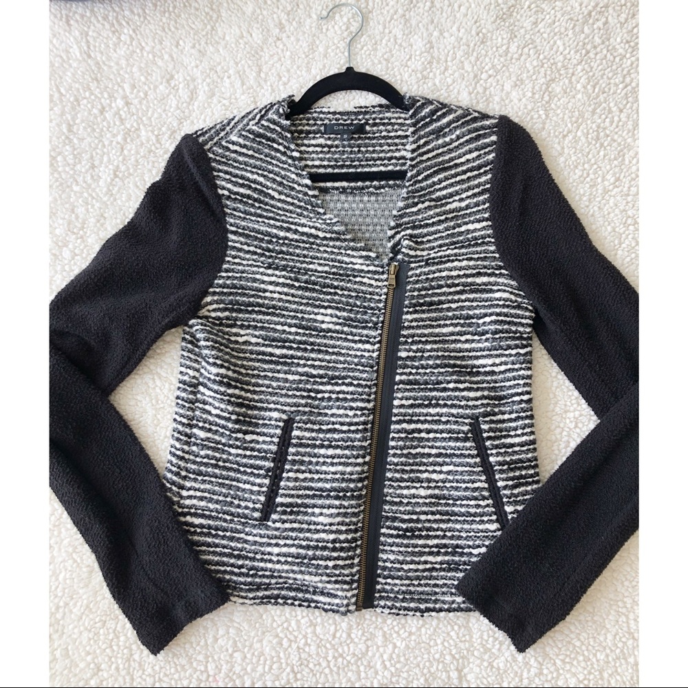 Drew Black & White Jacket
